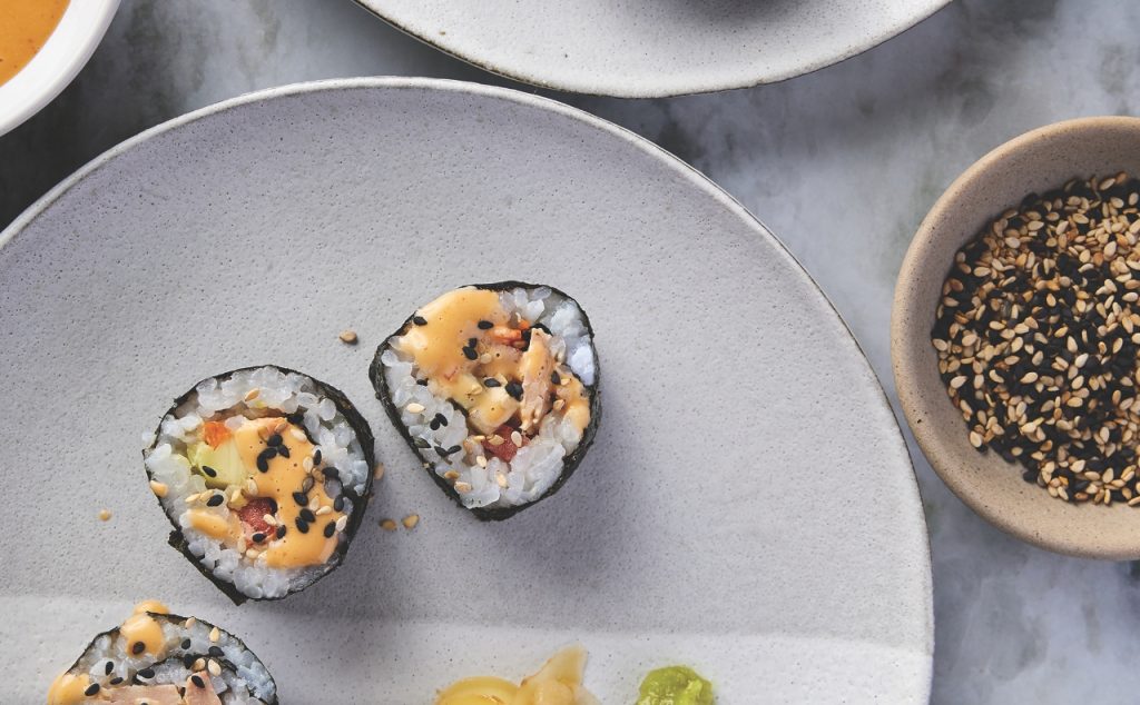 Spicy Tuna Roll with Tonnino Yellowfin Tuna Ventresca in Olive Oil