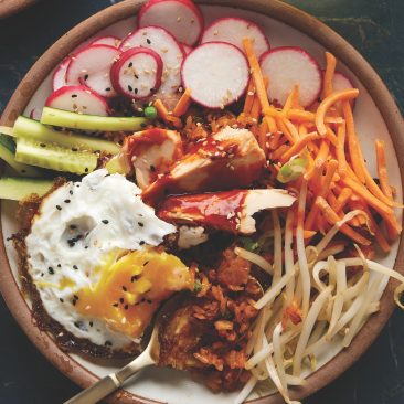 Tuna Bibimbap with Tonnino Albacore Tuna Fillets in Spring Water