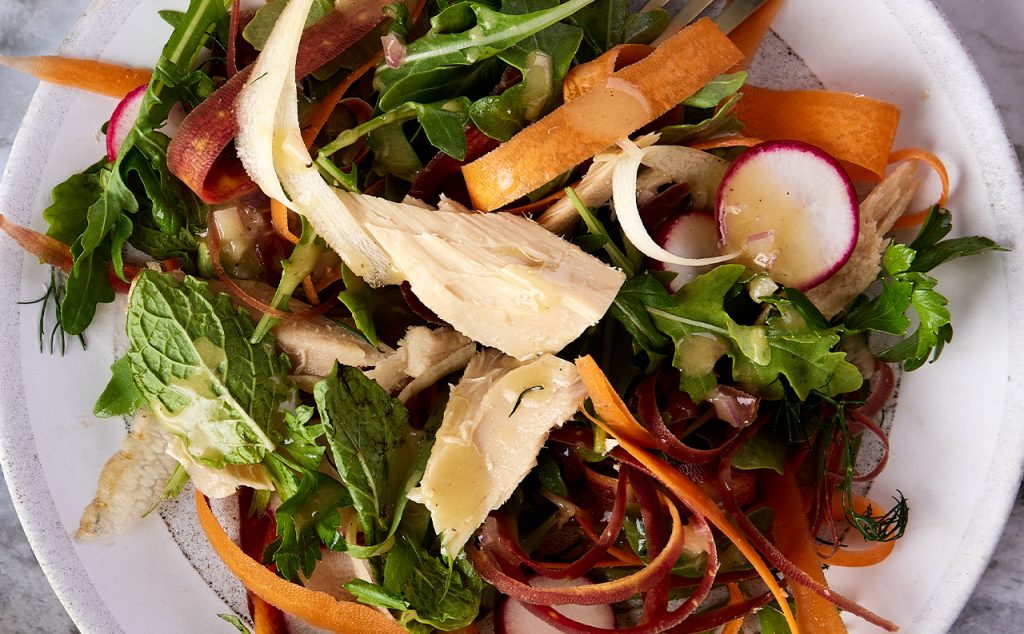 Radish & Carrot Salad with Tonnino Albacore Tuna Fillets in Olive Oil