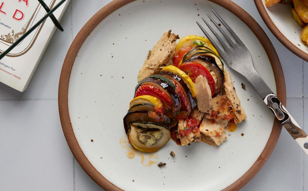 RATATOUILLE with Tonnino Albacore Tuna Fillets with Herbs de Provence in Olive Oil