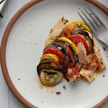 RATATOUILLE with Tonnino Albacore Tuna Fillets with Herbs de Provence in Olive Oil