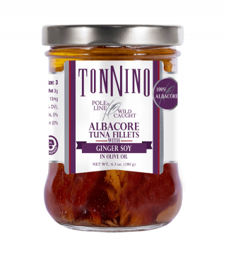 Pole & Line Albacore Tuna Fillets with Ginger Soy in Olive Oil