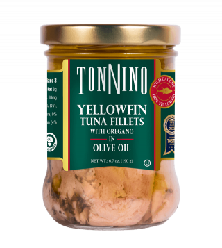 FAD-Free Yellowfin Tuna Fillets with Oregano in Olive Oil