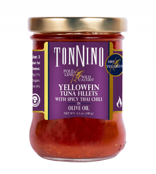 Pole & Line Yellowfin Tuna Fillets with Spicy Thai Chili in Olive Oil