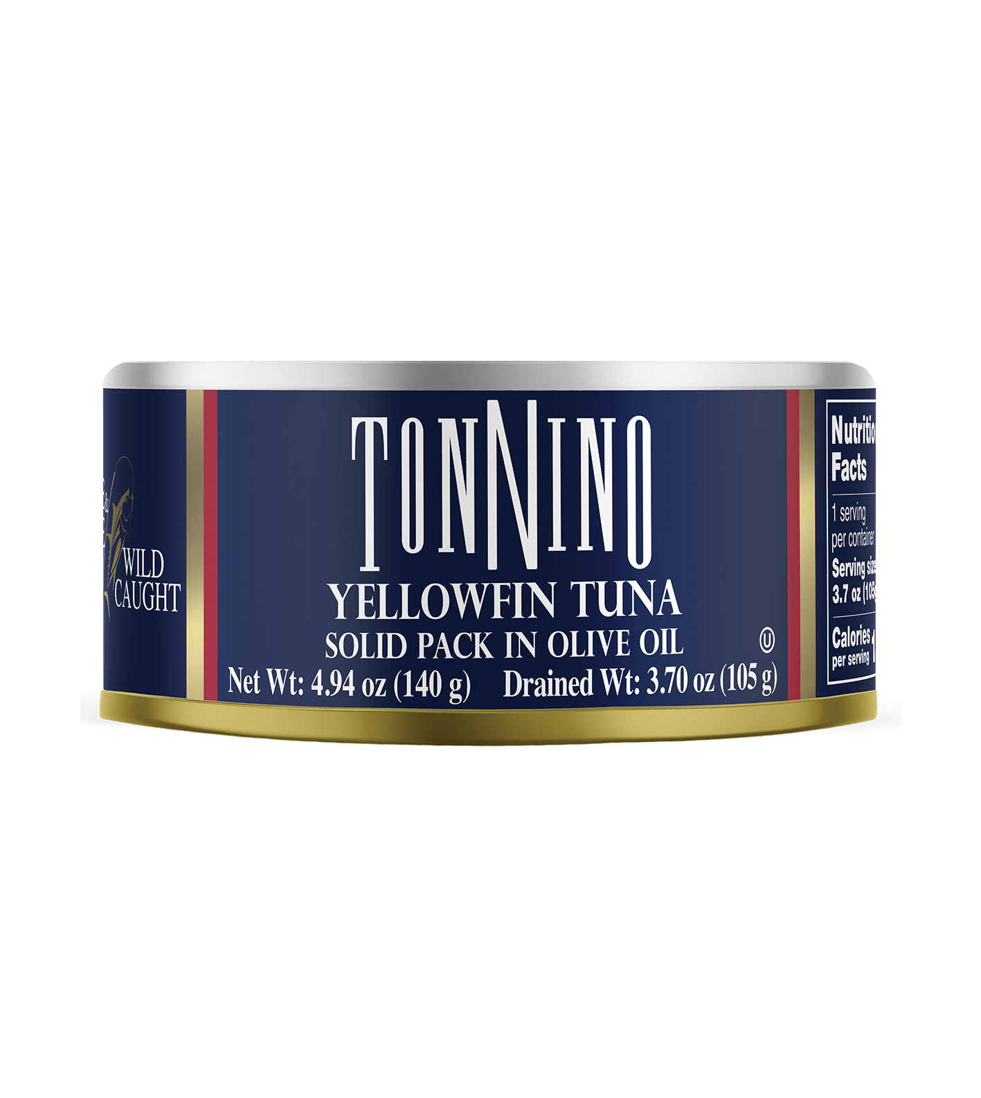Tonnino Yellowfin Tuna Solid Pack in Olive Oil