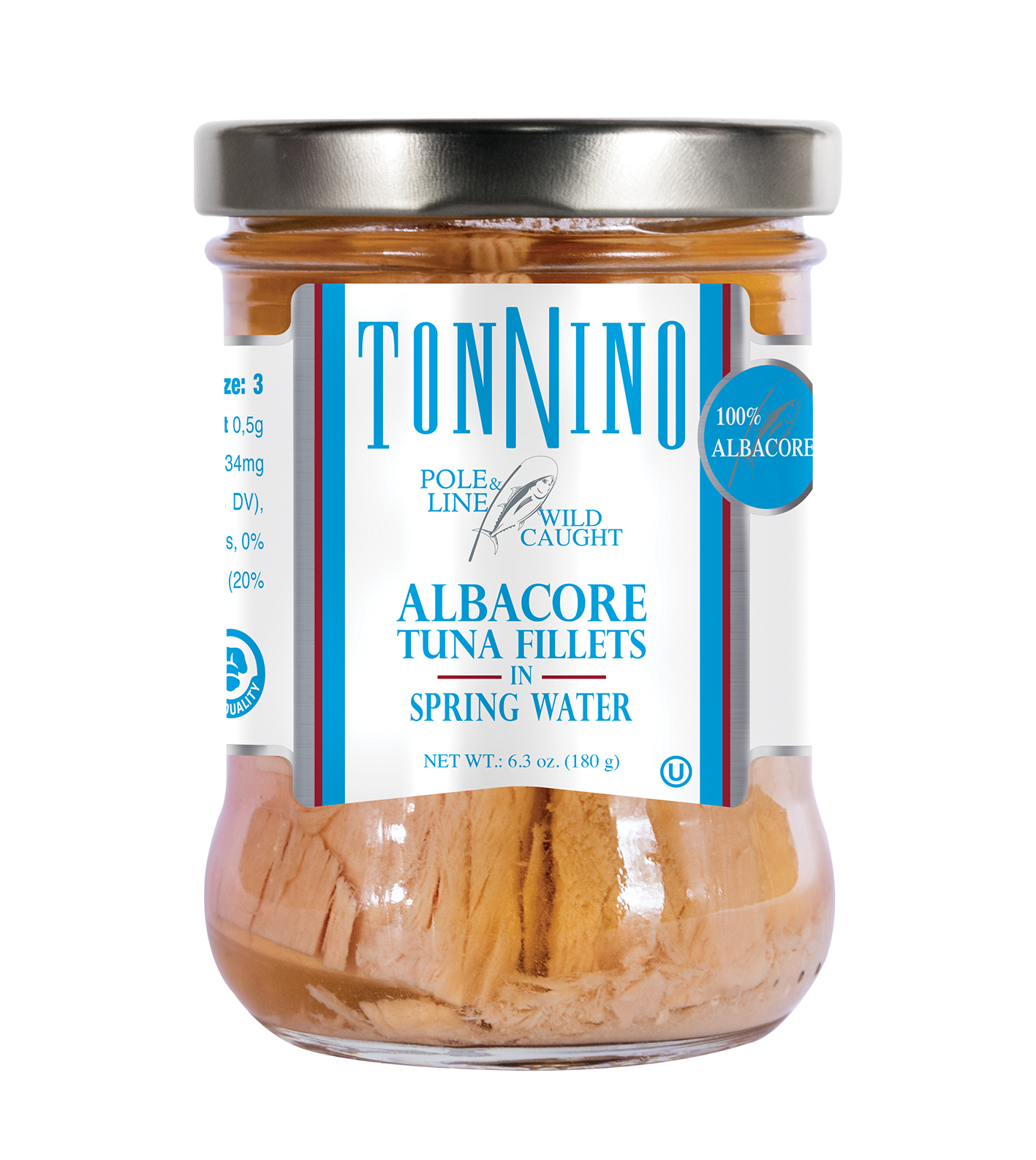 Tonnino Pole and Line Albacore Tuna Fillets in Spring Water