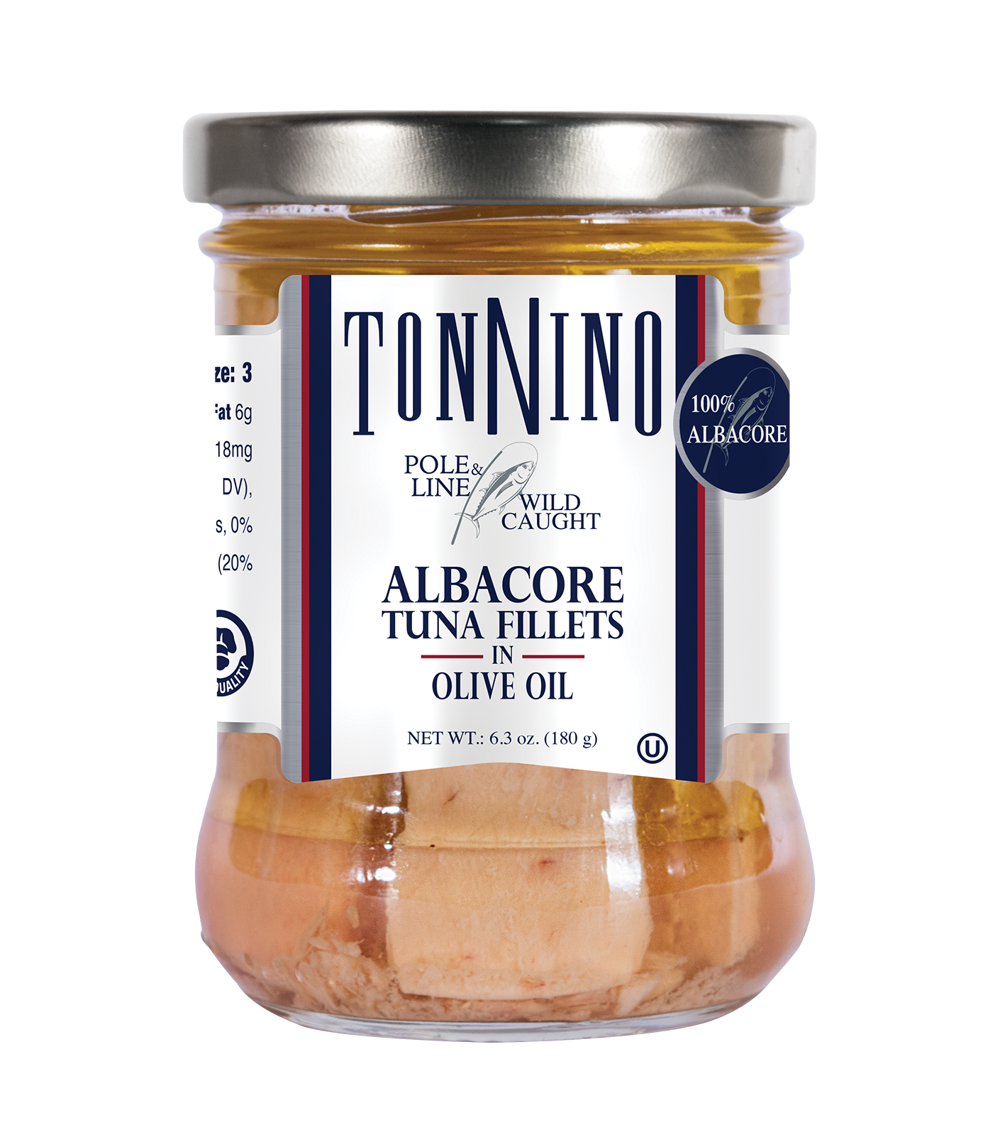 Tonnino Pole and Line Albacore Tuna Fillets in Olive Oil