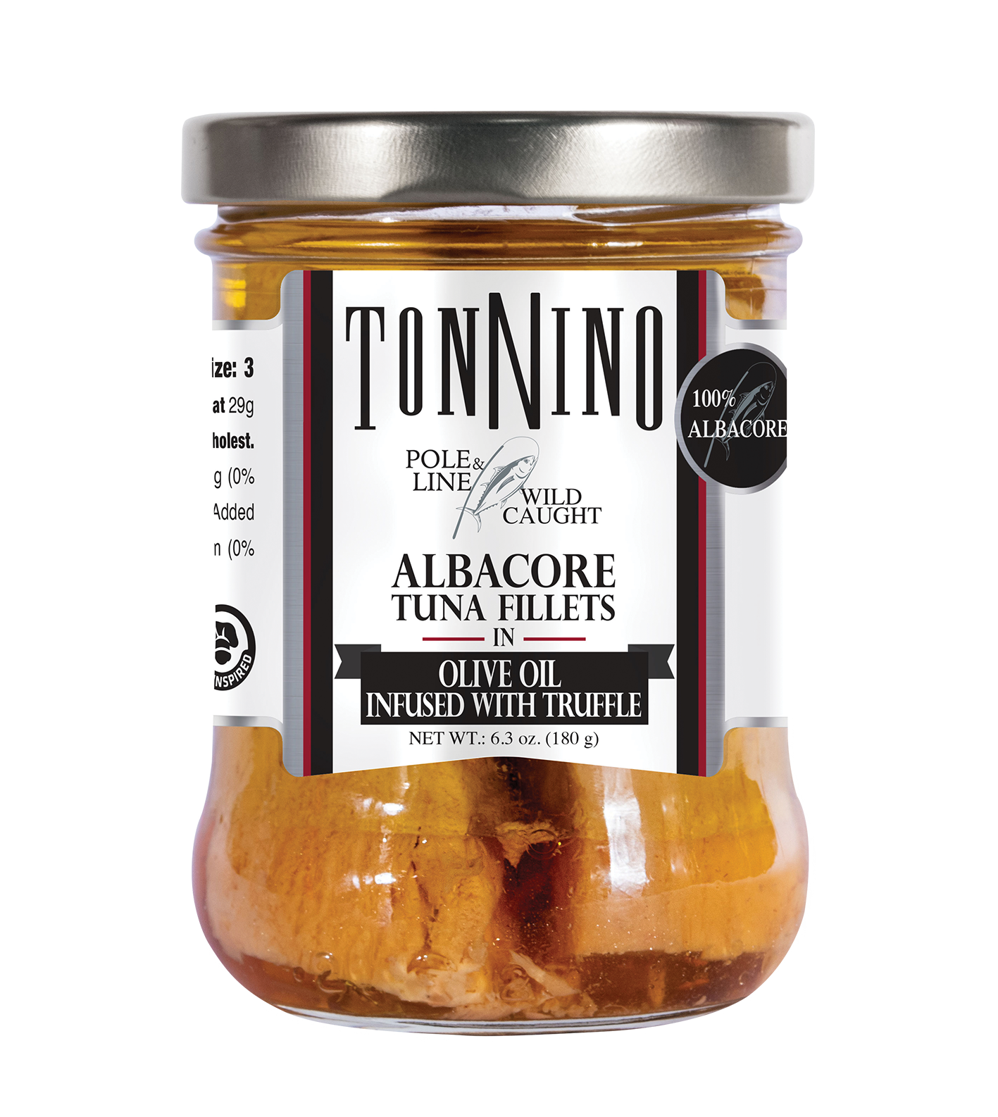 Tonnino Pole and Line Albacore Tuna Fillets in Olive Oil infused with Truffle