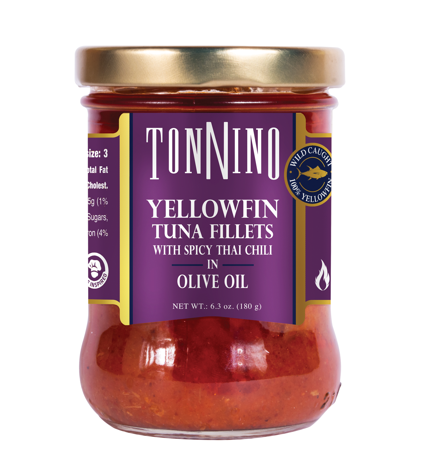Tonnino Yellowfin Tuna Fillets with Spicy Thai Chili in Olive Oil