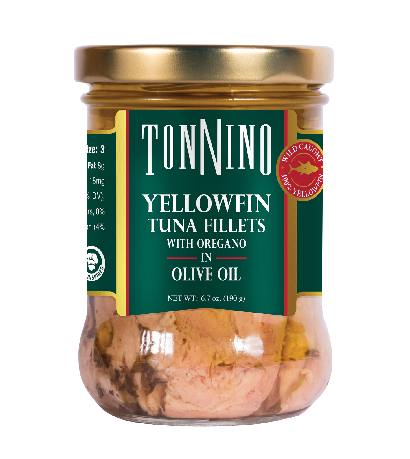 Tonnino Yellowfin Tuna Fillets with Oregano in Olive Oil