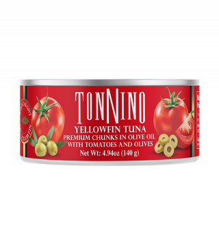Walmart Exclusives - Yellowfin Tuna Premium Chunks in Olive Oil with Tomatoes & Olives
