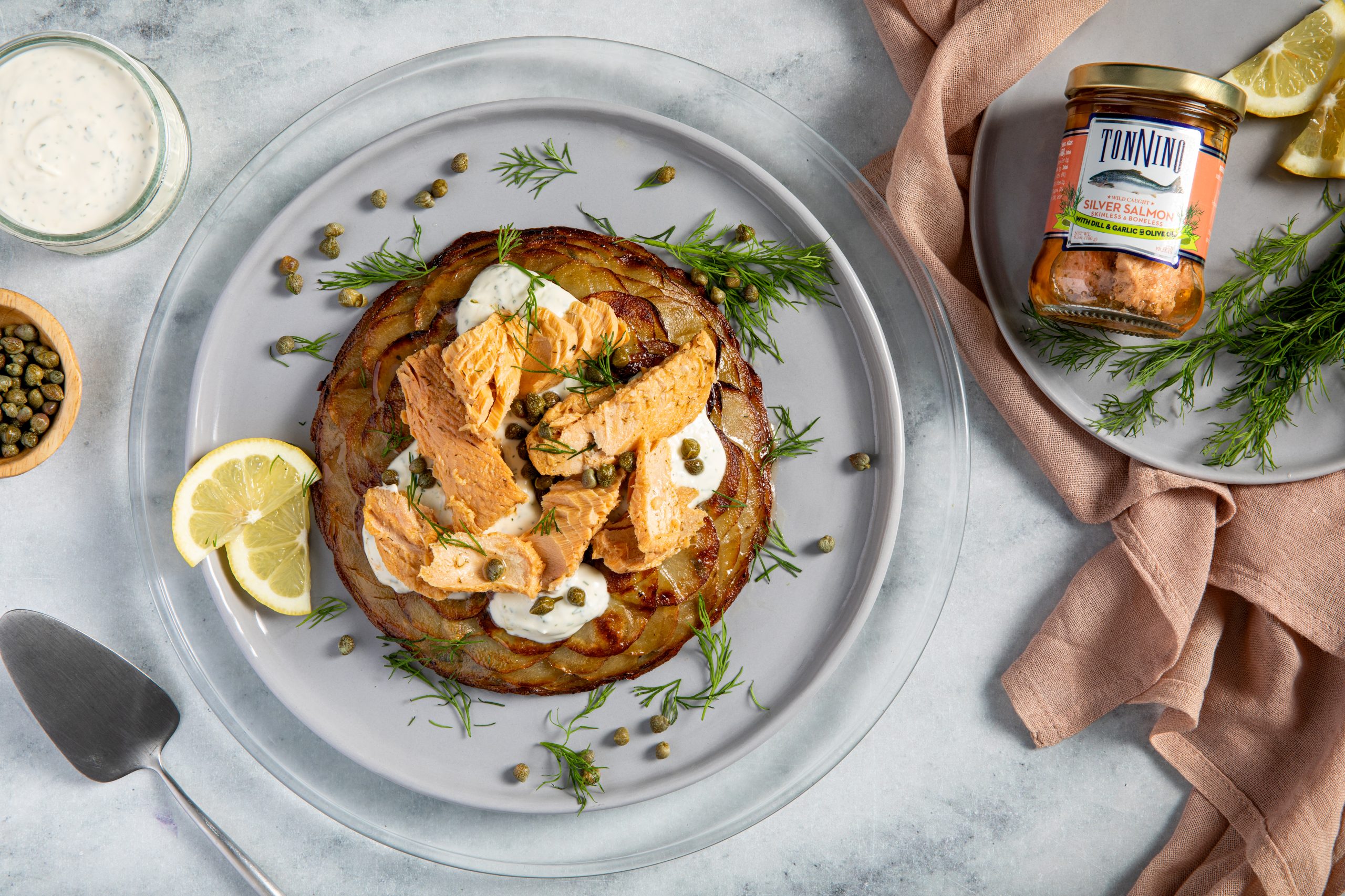 Skillet Salmon and Potato Galette